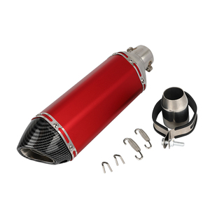 REALZION Pot d'échappement hexagonal en acier inoxydable pour <span class=keywords><strong>moto</strong></span>, placement inférieur, diamètre avant 38/51 mm, remplacement universel neuf - Product Image 5
