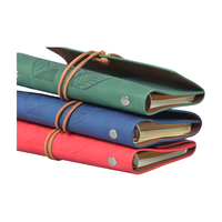 Carnet vintage en stock avec logo personnalisé, ornement métallique et gaufrage – Carnet de collection vintage – Direct usine