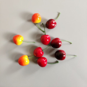 Quả Anh Đào Đen Đỏ Nhỏ Mô Phỏng Giống Thật Nhân Tạo Mô Hình Trái Cây Giả Đồ Trang Trí Bàn Tiệc Nhà Bếp Gia Đình - Product Image 4