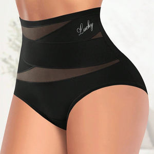 S036, gran oferta, bragas de cintura alta para mujer, ropa interior de cobertura completa, bragas X-Cross con Control de barriga para mujer - Product Image 3