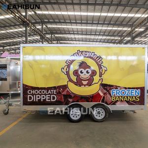 Remolque de Comida Móvil Seahisun <span class=keywords><strong>Monkey</strong></span> Trailer - Remolque con Barra de Remolque Resistente a la Corrosión y Ahorrador de Energía para Pizza/Comida Caliente - Product Image 2