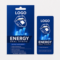 Bandes énergétiques à action rapide sous marque privée, bandes de caféine à absorption rapide, soutien de la concentration à la L-Théanine, OEM ODM, directement de l'usine