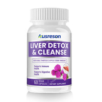 Capsules de soutien pour la détoxification du foie et du côlon OEM – Compléments à base de plantes pour la santé digestive et intestinale des adultes, favorisant l'amincissement – Capsules de chardon-marie pour la détoxification hépatique