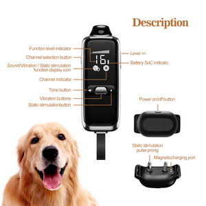 <span class=keywords><strong>Collar</strong></span> electrónico profesional de entrenamiento para perros, <span class=keywords><strong>collar</strong></span> de entrenamiento de control de ladridos, <span class=keywords><strong>collar</strong></span> de choque para perros de 1300 pies para <span class=keywords><strong>2</strong></span> perros - Product Image 6