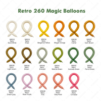 Ballons longs pastel 260 en plusieurs couleurs, ballons longs 260, ballons fins en latex, anniversaire, mariage, festival, clown, 260 ballons