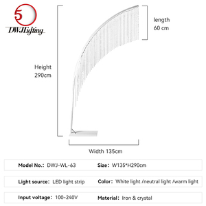 Đèn đường trang trí hình cây phát sáng mới về, dùng cho đám cưới, sân khấu, khu vực đón tiếp, đồ trang trí, đèn dẫn đường 2 lớp pha lê - Product Image 4