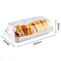 herbes rectangulaires suspendus de 0.75oz pour l'emballage d'herbes fraîches Boîte en plastique à clapet jetable transparente