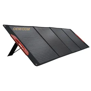 Certificación CE 200W al aire libre portátil plegable paneles solares portátil plegable panel solar portátil