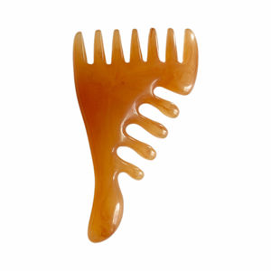 Peine de terapia corporal y capilar de silicona, peine de masaje de resina Little Monster - Product Image 4