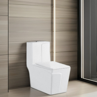 Ensemble de toilette moderne violet monobloc en céramique pour WC Bol carré Piège en P monté au sol Piège en S pour hôtel, maison, salle de bain sanitaire