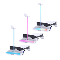 Pour PS5 Slim Support Horizontal Station De Recharge Accessoires Base De Refroidissement avec RGB LED Contrôleur Chargeur Dock De Charge