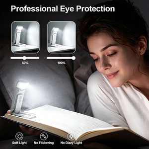 Indoor Led Bookmark Reading <b>Table</b> Lamp Modern Desk Clip on <b>Folding</b> Usb Rechargeable Book Night Light - Product Image 2