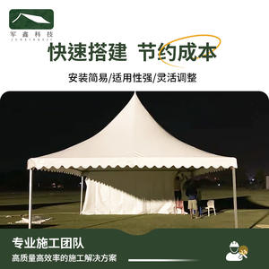 Tente d'exposition carrée JX-T2 3x3m en polyester, imperméable, installation manuelle, pour salons professionnels, événements et publicité extérieure - Product Image 5