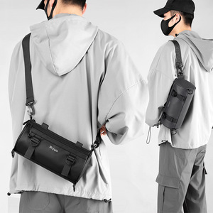 Nuevo Diseño Estilo Coreano Simple Multifuncional Cilíndrico Resistente al Agua Bolso Bandolera Deportivo de Moda para Hombre - Product Image 6
