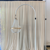 BJ240018-22 Acrylique Cristal Lustre LED Lampe Mariages Décoration Passerelle Stand Pilier Route Plomb Mariage Lumières Passerelle