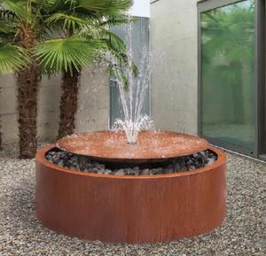 Fontaines et cascades artificielles en acier corten résistant aux intempéries, personnalisables, pour la décoration de jardin - Product Image 6