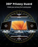 Filtro de Pantalla de Privacidad de 4 Vías para Monitor de Computadora, Anti-Espía, Anti-Reflejos, Bloqueador de Luz Azul, Tamaño Personalizado, Venta Directa de Fábrica