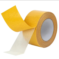 Caoutchouc synthétique Acrylique Adhésif Double Face Maille Fibre De Verre Filament Bande pour Plancher En Plastique Articles Textiles