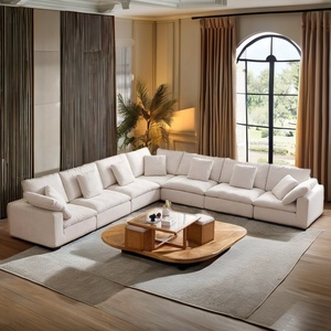 Colección de Sofás Estilo Nórdico, Sofá en Forma de L, Conjunto Modular Seccional, Sofá Esquinero Tipo Nube - Product Image 4