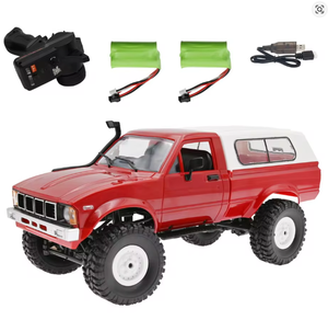 WPL C-24 C-24K 1/16 2.4G 4WD Camioneta RC Todoterreno con Luces Delanteras RTR Kit de Vehículo de Control Remoto DIY Cable USB - Product Image 5
