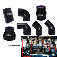 Tuyau réducteur droit en silicone noir EPMAN Intercooler Silicon Turbo Tuyauterie Tube d'admission d'air Pièces de performance de course universelles