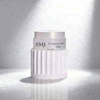 Haute qualité 3.5OZ en plastique cosmétique emballage pots visage corps pots cosmétiques crème pour les yeux pots vides à vendre petite entreprise