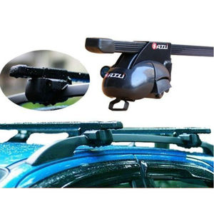 Barre transversale <span class=keywords><strong>de</strong></span> toit réglable et verrouillable en aluminium et en fer RR1204 avec une capacité <span class=keywords><strong>de</strong></span> charge <span class=keywords><strong>de</strong></span> plus <span class=keywords><strong>de</strong></span> 100 kg pour les voitures avec rails - Product Image 1
