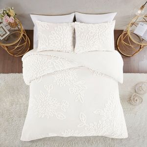 Ensemble de housse de couette florale en chenille de coton tufté DB, 3 pièces - Product Image 3