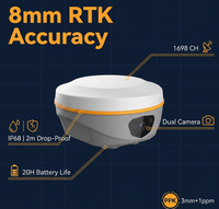 Receptor GPS GNSS SOUTH S20 Laser RTK de 1698 Canales con Doble Cámara y Software y Firmware Survstar Actualizables