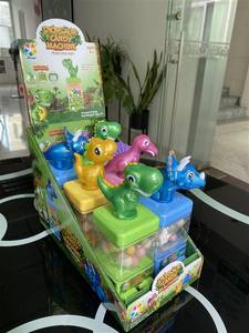 Mini dispensador de dulces de dinosaurio, juguete con sonido y luz, máquina de dulces de goma - Product Image 3