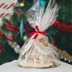 Sacs en cellophane transparents de 25 x 30 pouces, parfaits pour les paniers-cadeaux, les cadeaux, les mariages, sacs en plastique ronds en cellophane - Product Image 4