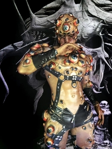 Mameluco Elástico De Personalidad Con Globos Oculares De <span class=keywords><strong>Terror</strong></span> Para Hombre Disfraz De Monstruo Para Fiesta De Halloween O Actuación Escénica - Product Image 4