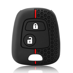 Cover chiave a 2 pulsanti in Silicone per Peugeot 106 107 206 307 207 per Citroen <span class=keywords><strong>C1</strong></span> C2 C3 C4 XSARA PICASSO per Toyota <span class=keywords><strong>AYGO</strong></span>-ricambi Auto Pro - Product Image 4