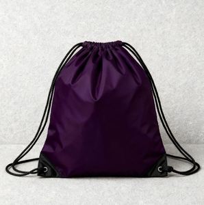 Custom Logo 210D Polyester Shopping Draw String Bag Sport Gym Bag Drawstring <b>Backpack</b> Bags - Product Image 1