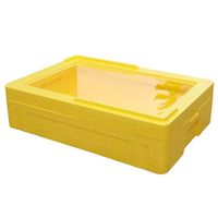 Boîte à gâteau commerciale isotherme en EPP multicouche empilable, capacité 12L, design moderne, rectangulaire, pour tiramisu, desserts et pâtisseries en mousse