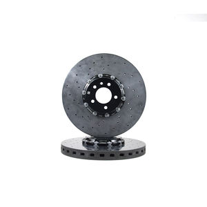 Juegos de Discos de Freno de Cerámica de Carbono para Audi A6 RS6 RS7 Q8 Delanteros 420MM Traseros 370MM con Pastillas OEM MOTOR SPORT - Product Image 1