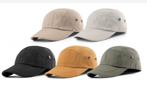 Casquette de baseball à séchage rapide, nouvelle conception, 5 panneaux, légère, pliable, pour le sport en plein air - Product Image 3