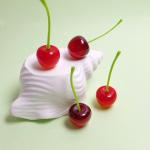100pcs Artificial Cherries <strong>Red</strong> Cherry Resin Cabochon Mini Fruit Model Home House Kitchen Party Decor Desk <strong>Ornament</strong> - Product Image 3