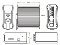 DIN RAIL L3 switch POE industri terkelola 16 port RING network fiber switch IPS56168PFM