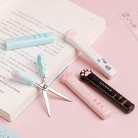 Ciseaux mignons et simples en forme de patte de chat, outils de broderie et de couture, accessoires de bricolage durables, compacts et portables