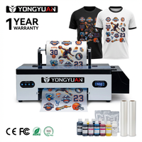 Imprimante DTF A3 haute vitesse avec tête d'impression L1800, machine d'impression textile numérique pour t-shirts, bouteilles, coques de téléphone, tout-en-un