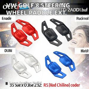 Accesorios Interiores para Automóvil Golf 8 MK8 R R Line 2020 2021 2022, Extensión de Palanca de Cambios de Metal para Volante - Product Image 2