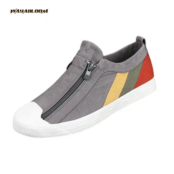 Spring and Summer New Fashion Simple Casual Shoes Lazy Shoes Contrast Canvas Shoes