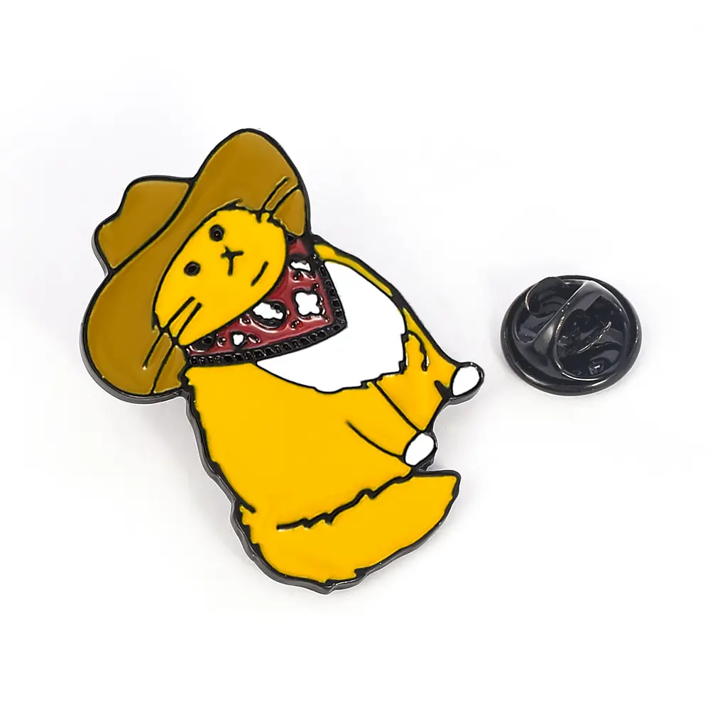 Производитель в западном стиле, мягкая эмалированная брошь в форме ковбойского кота, котенка на лацкан, брошь на булавке для шляпы, одежды, галстука, шарфа, булавка, значки на лацкан