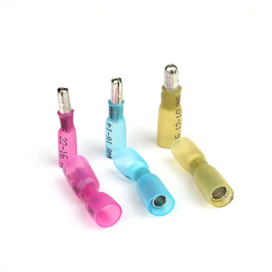 Marine Waterproof Insulated Brass Male and Female Auto Heat Shrink Bullet <b>Terminals</b> - Product Image 1