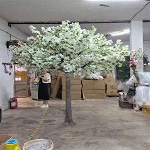 G5 Arbres artificiels <span class=keywords><strong>en</strong></span> soie <span class=keywords><strong>d</strong></span>écoratifs pour mariage Sakura Fake Cherry Tree Decoration Supplies White Large Cherry Blossom Tree for Sale - Product Image 4