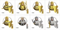 Figurines de construction de personnages de fantasy médiévale, guerrier elfe à armure dorée, ornement en briques, objet de collection, cadeau pour les amateurs