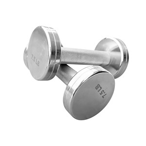 Nhà Máy Giá 50kg Chrome quả tạ phòng tập thể dục sức mạnh đào tạo tập thể dục bạc vòng quả tạ - Product Image 6