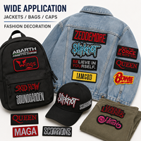 Écussons brodés personnalisés de musique rock en gros, badges thermocollants pour vêtements, vestes et sacs