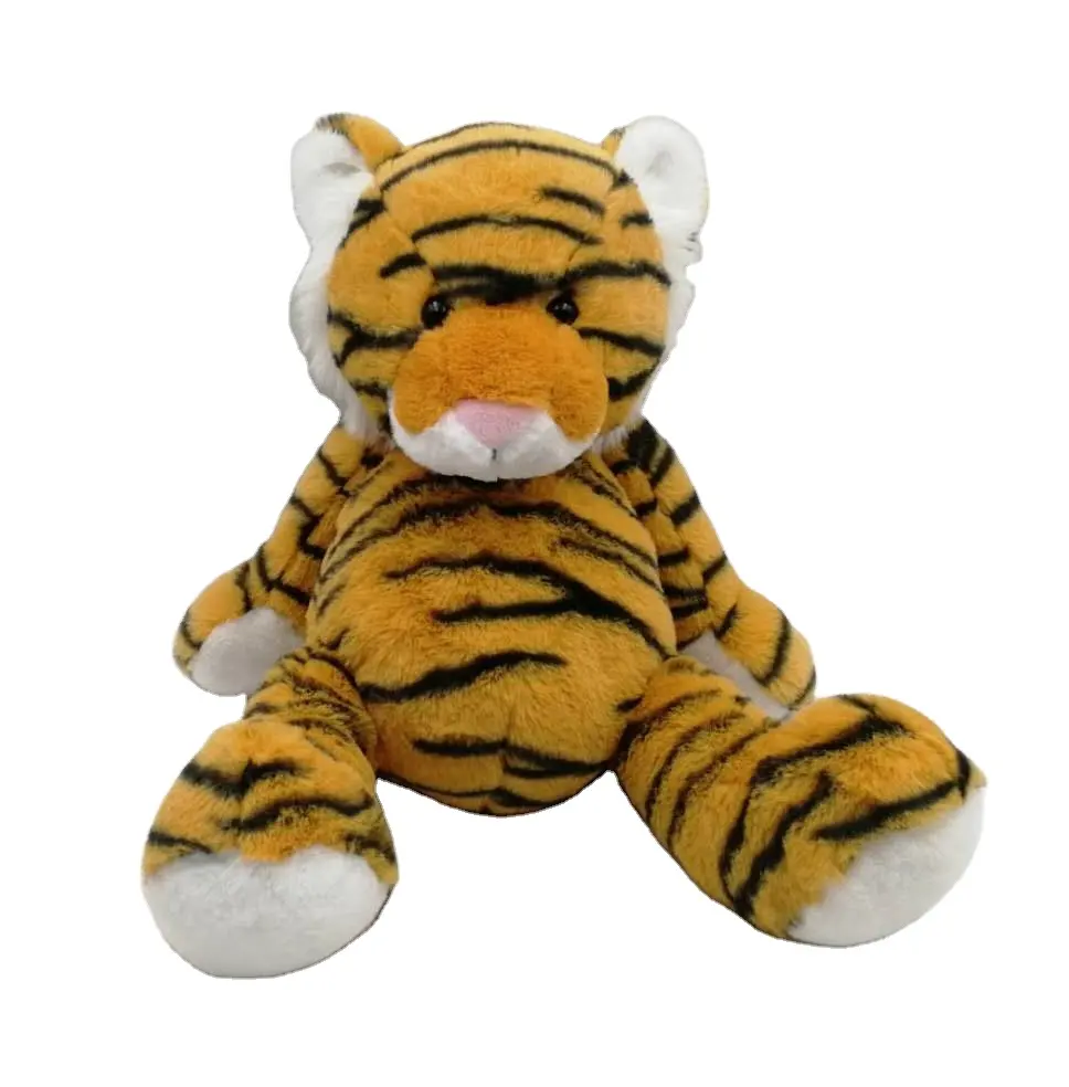 Tigre sentado lindo personalizado, 8,5 pulgadas, venta al por mayor, alta calidad